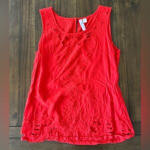 Red Dress Tank Top